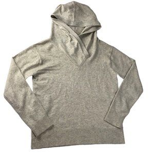 GAP Hooded Sweater Light Gray Tan.  Size Women's XS Nylon / Merino Wool